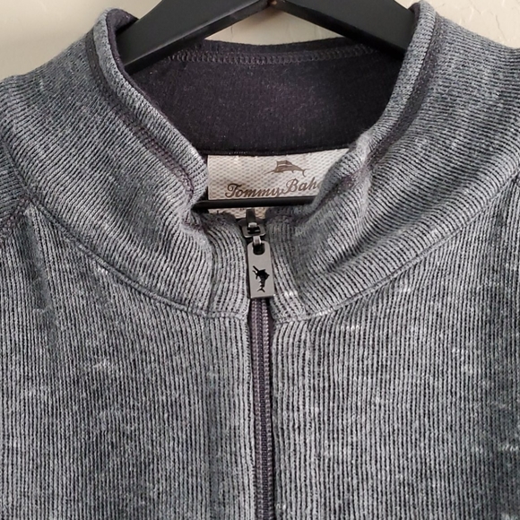 NWOT Tommy Bahama Reversible 1/2 Zip Sweater Sz L - Picture 5 of 14